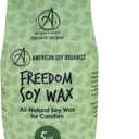 Freedom Soy Wax Beads for Candle Making - Natural Candle Making Supplies - Paraffin-Free, Beeswax-Free Candle Wax for Container Candles, Tealights and Wax Melts, 5 lbs