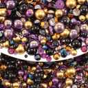 Rhinova 100g Mix Pearls and Rhinestones for Crafting, Sizes Range 3mm-10mm Pearl Beads for Bedazzler Rhinestones for Bedazzling Pearls for Crafting Sock Charms Nail Shoe Mugs (Regal Amethyst Mix)