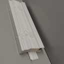 DEZ FURNISHINGS Cordless 2" Faux Wood Blind, 22" W x 72" H, White