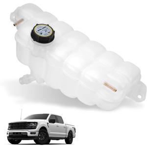 603-318 Engine Coolant Reservoir Tank with Cap Compatible with Ford F-150 Expedition Lobo, Lincoln Navigator 2018-2024 Replaces# DG9Z8100A, FL3Z8A080A