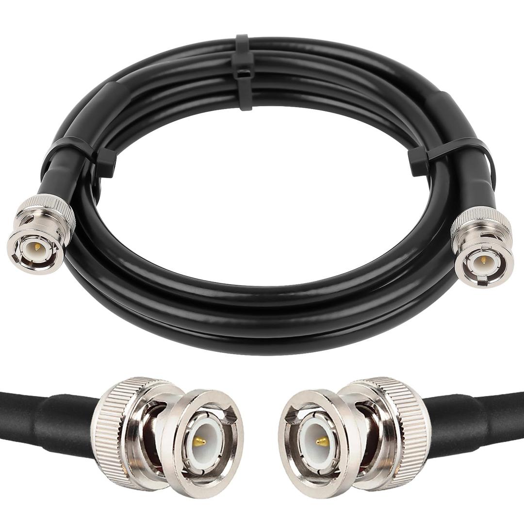 RG8X BNC Male to BNC Male Coaxial Cable 6FT 50 ohm Ultra Low Loss for Antenna, RF Radio, Modem, Oscilloscope, Spectrum, Analyzer, Signal Generator