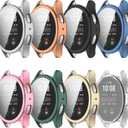 Screen Protector Case Compatible for Samsung Galaxy Watch 7 40mm 44mm Soft TPU Bumper Cover Case Replacement for Galaxy Watch 7 Smart Watch (8Colors, 44MM)