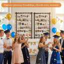 Collage Picture Frame,Photo Display Board with Clips,Hanging Pictures Frames Photos Wall Decor for Wedding Graduation Party Birthday Greeting Letter Christmas Cards Holder Organizer,39 inch,Walnut, Wall Mount 1PC