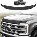 TripleAliners Hood Deflector Protector Compatible with 2023 2024 2025 2026 Ford Super Duty F250/F350/F450 Accessories Hood Protector TPE Bug Deflector Shield Replacement