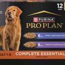 Purina Pro Plan Complete Essentials Wet Dog Food, Lamb and Vegetables and Turkey and Vegetables in Gravy Variety Pack - (Pack of 12) 13 oz. Cans (EXP 11/12/26)