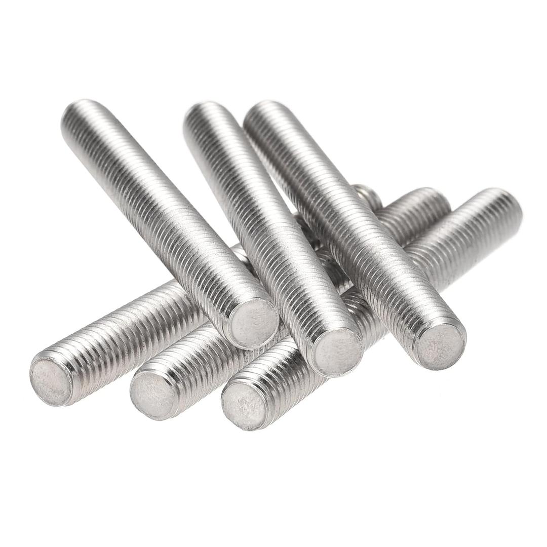 1/2"-13 Fully All Threaded Rod & Studs, 5" Length, 304 Stainless Steel Right Hand Thread Screw for Furniture Anchor Bolts, Clamps, Hangers and U-Bolts 6 Pack
