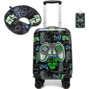 Kids Luggage Set 2 Piece 16 Inch Hardside Spinner Wheels Carry On Airline Approved