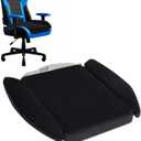 Gaming Chair Seat Cushion Pillow for Men Game Gaming Computer Chair Cushion Pad Extra Large Wide Memory Foam with Strap Long Sitting Gamer Black