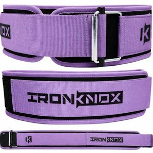 Premium Weight Lifting Belt, 4 Inch Weight Belt for Men and Women with Self Locking Metal Buckle for Maximum Support, Weightlifting Belt for Squat or Deadlift, Durable Gym Belt for Men (Lavender)