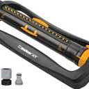 Melnor 65167AMZ XT Turbo Oscillating Sprinkler, 4,500 sq. ft., Quick Connect Bundle, 3-Way Adjustable, Black, Yellow