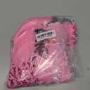 16 Pieces 7 Inch Breast Cancer Awareness Cheer Hair Bows Ponytail Holder Large Glitter Pink Ribbon Hair Bows Accessories Elastic Band Handmade for Teens Women