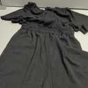 Simplee Women's Summer Dressy Casual Short Sleeve Cute Rompers Empire Waist Flowy Dress (Black, S)