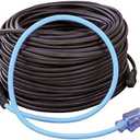 Clear Power Roof & Gutter Deicing Kit - 200ft | 1000W With 2ft Power Cord 18/3 SJTW & Power Indicator Light (CPRH007)