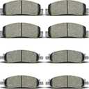 Front Rear Brake Pads Compatible with 2005-2007 Ford F-250 Super Duty,for 2005-2008 Ford F-350 Super Duty (D1068 D1069)