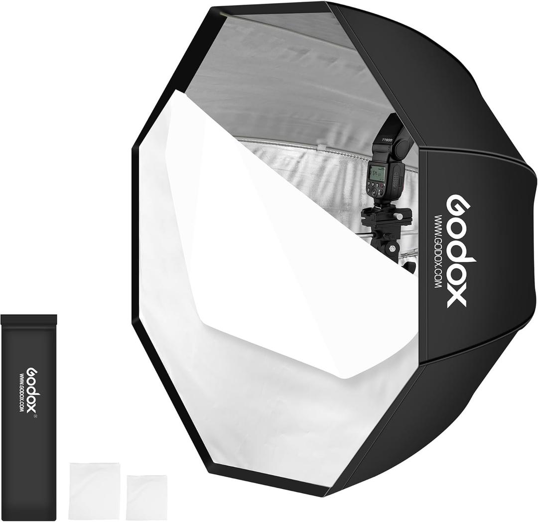 Godox Portable 120cm/47.2" Umbrella Octagon Softbox Reflector with Carrying Bag for Studio Photo Flash Speedlight