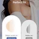 Niidor Transparent Nipple Covers For Women Seamless Silicone Pasties Nipple Covers Reusable 2025 Upgraded Breast Petals (Small)