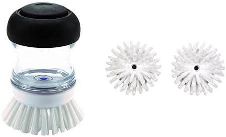 OXO Good Grips Soap Dispensing Palm Brush 09372000746 Good Grips Soap Dispensing Palm Brush Refills, 2-Pack, 1, White