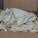 TOSMO Luxury Cooling Sheet Set - 100% Viscose from Bamboo, 4-Piece Bedding Set (Queen Size) - 18 Extra Deep Pockets, Oeko-Tex Certified, Silky Soft and Breathable, Vanilla Yellow