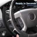 Steering Wheel Cover for Chevy Silverado 1500 GMC Sierra 1500 2007-2013/2500 3500 Chevrolet Tahoe Suburban Yukon (Yukon XL) 2007-2014/ Traverse 2009-2017/ GMC Sierra 2500HD 3500HD 2008-2014