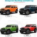 Grab Handles Roll Bar Hand Grips Accessories for Jeep Wrangler TJ JK JL & Gladiator, fits Sahara/Rubicon/Willys/4XE/Sport (No Sky One-Touch), Red 2 Packs