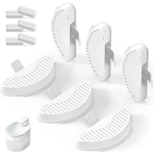 uahpet Official Water Fountain Filters Upgraded 6 Filters & 12 Sponges for 67oz/2L Automatic Pet Fountain