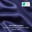 Bedsure Satin Pillowcases, Similar to Silk Pillow Cases Queen Size Set of 2, Pillow Case for Sleeping Women with Envelope Closure, Gifts for Women Men, Navy, 20x30 Inches, 2pcs