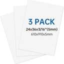 3 Pack White Foam Board 24"x36", 3/16" Foam Poster Board, Thick Foam Core Board for Projects, Large Foam Board for Painting, Displaying and Craft Projects (EXP 08/25/32)