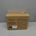 Criusia 2 Set Pantry Organizers and Storage with Bamboo Lids, Stackable Clear Bins for Onion, Potato, Fruit, Vegetables, Trash Bag Dispenser, Kitchen and Under Sink Organizer (2 Pack Large)