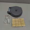 Retractable Clothesline - Portable Heavy Duty Indoor and Outdoor Washing Line - 45 Feet PVC Retracting Clothes Line with Wall Mount Hang The Wet Dry Clothing Laundry - Easy Installation (Grey)