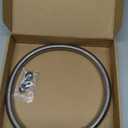 CWM Stainless Steel Hose for Commercial Kitchen Sink Faucets Flexible Hose Replacement (38 inch)