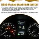 Brake Light Switch, Cruise Control Cutout Switch, 25300-3RA0A 25300-4M400 Stop Lamp Stoplight Switch Assembly, Cruise Control Release Switch Replacement for Nissan Altima Infiniti EX35
