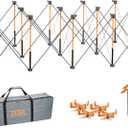 BORA Centipede 30in Folding Work Table - 48 x 96 Portable Workbench with 6000lb Capacity, 15-Strut Collapsible Work Bench for Garage, Mobile Workstation with Storage Bag - No Assembly Required CK15S