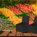 24 Pcs Black Raffle Boxes, 6.5 x 4.5 x 4.5 Inch Ballot Boxes with Slot for Ticket, Professional Style Storage Boxes for Collecting Business Cards, Voting Contest, Charity Box