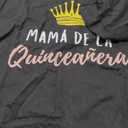 Quinceanera Mom Mother Mama Rose 15 Birthday Party Quince T-Shirt (X-Small, Black)