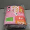 Kids Play Mat - Cartoon Kids Bedroom Rug Play Mat for Learning ABC Alphabet,Numbers,Animal,Colors,Season,Cute Classroom Rug for Children Girls Bedroom Decor,Pink,4.5x6 Feet