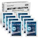 General Medi Instant Ice Cold Pack (4”x 5.5”) – 8 Packs Disposable Cold Therapy Ice Packs for Pain Relief, Swelling, Inflammation, Sprains, Toothache – for Athletes & Outdoor Activities