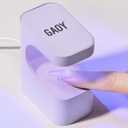 GAOY Mini UV Light for Gel Nails, Small Curing Light with 2 Timers, U-Shaped LED Nail Lamp for Fast Curing, Purple