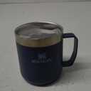 Stanley Stay-Hot Camp Mug 12 oz & 24 oz | Press Fit Drink Through Lid | Cup for Coffee, Tea and Drinks | Insulated Stainless Steel Coffee Mug | BPA-Free (Navy)