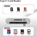 2 x USB C SD Card Reader for iPhone 17/16/15, Android, Digital Camera Adapter iPhone, Sd Card Adapter for More Type C/USB-C Devices