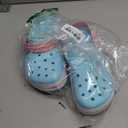 Crocs Kids Crocband Lightweight Slip-On Clogs (5 Big Kid, Ice Blue/White)