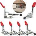 Push Pull Action Toggle Clamps 6 PACK 301AM Latch Anti-slip Hand Tool 110Lbs Holding Capacity Quick Release Clamp (301AM)