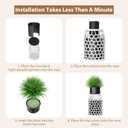 Upgrade Camera Disguise Vase Compatible with Ring Indoor 2nd Gen Camera, Includes Fake Plant