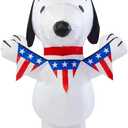 Rubies Peanuts: Snoopy Patriotic Inflatable, 3.5 Feet Tall