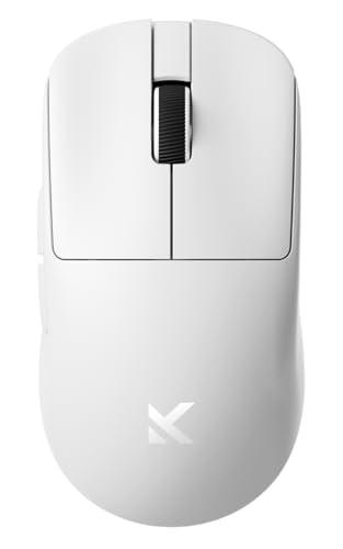 MCHOSE L7 Pro Wireless Gaming Mouse, PAW3395 26K Sensor, Wireless/ Wired Dual 8K Polling, 39g Ultra-Light Weight, 2.4GHz RF/ BT/ Wired Tri-Mode Connection (Pro-PAW3395 26K Sensor, White)
