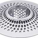LEKEYE Drain Hair Catcher/Bathtub Shower Drain Hair Trap/Strainer Stainless Steel Drain Protector(Patented Product) (Silver)