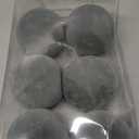 4inch Dusty Blue Velvet Ornaments for Christmas Tree, 6pcs Flocked Christmas Balls Ornaments Sets