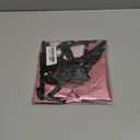 Pink Heart Balloons, 10 Pcs Pastel Pink Cream Heart Shaped Balloon with Black Bow Ribbon, 18 Inch Pink Sand White Foil Balloons for Girls Women Brithday Baby Shower Wedding Valentines Party Decoration