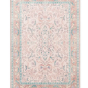 Modern Light Pink Traditional Patterned Washable Decorative Carpet  2'4" x 4'