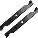 (2 Pack) Replacement Medium Lift Lawn Mower Blades for Craftsman Husqvarna Poulan 33266 403107 405380 532405380 PP21011 AYP 561739 - Fits YT3000 YTH22V46, YTH20K46, 46 Deck Mower