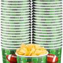 Football Snack Bowl Paper Game Day Football Bowls Party Supplies 9 oz Football Ball Serving Bowl Paper Cups Disposable Paper for Football Tailgate Dinner Sports Event(48 Pieces, Fresh Style)